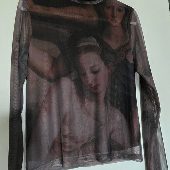 Venus Sheer Mock Turtleneck - Picture 2 of 4
